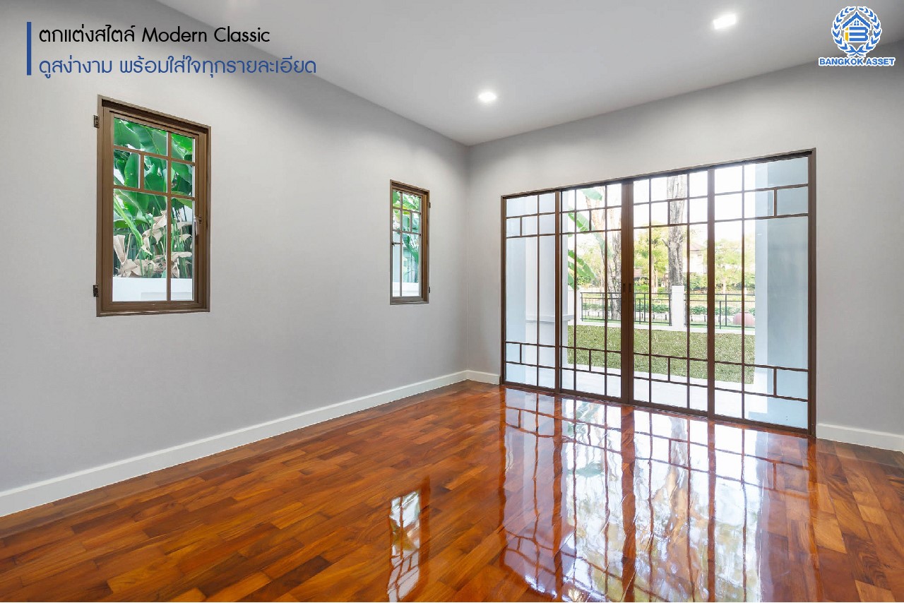 คฤหาสน์ตกแต่งใหม่ หลังใหญ่ที่สุดเท่าที่เคยมีมา!! แบรนด์ Sansiri ม.เศรษฐสิริ สนามบินน้ำ แปลงมุม ดีไซน์สุด Luxury ทำเลโซนเมือง! เนื้อที่ 121.3 ตร.ว. บนพื้นที่ใช้สอยถึง 510 ตร.ม. ฟังก์ชันจัดเต็ม 4 ห้องนอน 5 ห้องน้ำ 1 ห้องแม่บ้าน 1 ห้องอเนกประสงค์ จอดรถได้ถึง 5 คัน บนทำเลใกล้เซ็นทรัลรัตนาธิเบศร์ และ MRT สายสีม่วง "สถานีแยกนนทบุรี1"